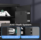 AEGIS Biometric Gun Safe with Silent Mode, 3.7 Cubic Feet Large Quick Access Security Safe with Fingerprint Scanner Money Safe Lock Box for Home Office Hotel AEGIS