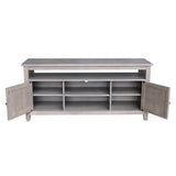International Concepts Entertainment/TV Stand - With 2 Doors, Washed Gray Taupe IC International Concepts