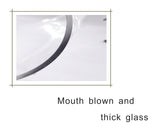 6" Wide Modern Farmhouse Metal Hurricane Candle Holder with Handmade Sturdy Glass Sleeve in Antique Brass for Pillar Candle & Plants, Hurricane Lantern, Industrial, Minimalistic (1, Brass, 6"x10") twakutwaku