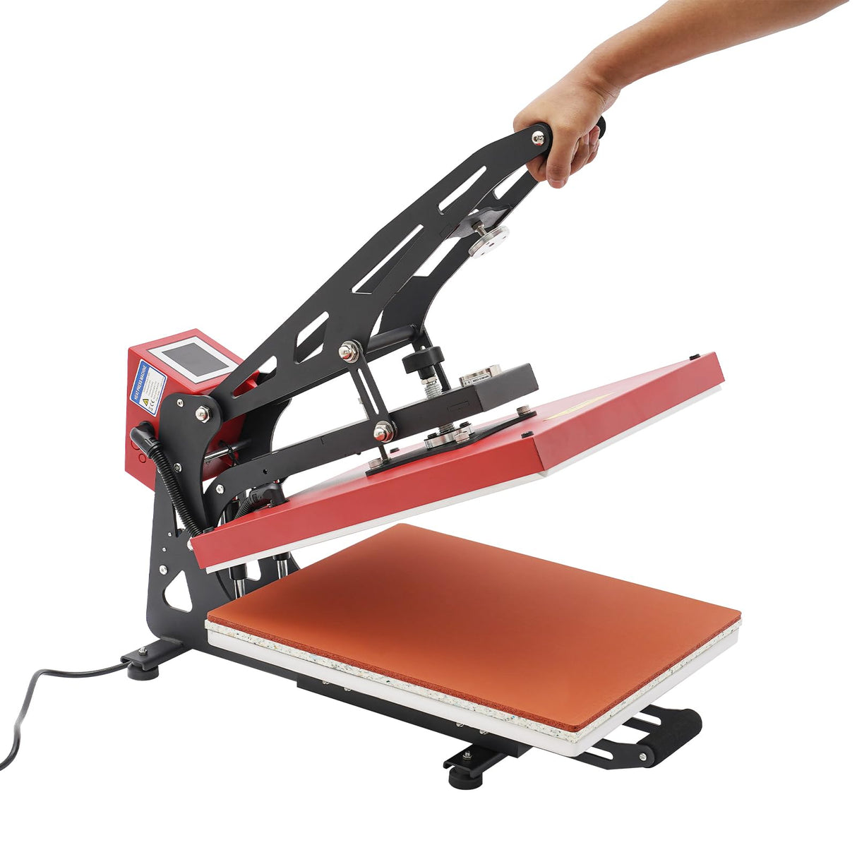 Magnetic Semi-Automatic Heat Press Machine, 16"x20" Sublimation High Pressure T-Shirts DIY Slide Out Vertical Version Printer, 1800W 12A Heat Printing Presses Transfer Machine for Mug Hat Plate Cap GOSHET