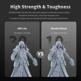GEEETECH ABS-Like 3D Printer Resin, 405nm UV-Curing Photopolymer Resin, Strength and Toughness, High Precision, Low Viscosity, Low Odor, Compatible with LCD DLP Resin 3D Printers, Skin Colour 1kg Geeetech