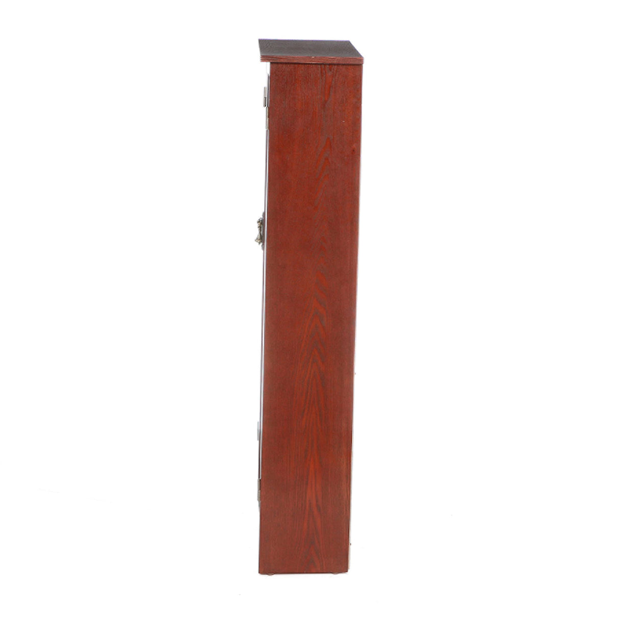 SEI Furniture Window Pane Storage Adjustable Shelves Display Cabinet, 47.75" H x 26.25" W x 9.5" D, Cherry SEI Furniture