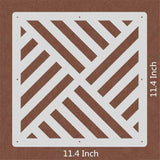 BMIDRUT White Hanging Room Divider,12 Pieces Wood-Plastic DIY Panel Screens Partition Wall Dividers Room Decoration with All Accessories 11.4x11.4 Inch BMIDRUT