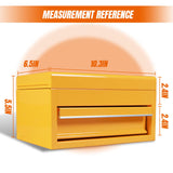 Torin APBT701YB 10" Mini Portable Steel Tool Box with Drawer for Home, Garage or Workbench, Yellow Torin