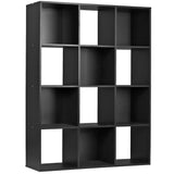 12 Cube Storage Organizer, Storage Shelf Organizer Bookshelf with Open Back, Open Shelf Bookcase, Wood Cubby Closet Cabinet Display Unit with 6 Removable Back Panels for Living Room Bedroom, White JupiterForce