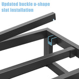 Bilily 10 Inch King Bed Frame with Steel Slat Support, Low Profile King Metal Platform Bed Frame Support Mattress Foundation, No Box Spring Needed/Easy Assembly/Noise Free Bilily