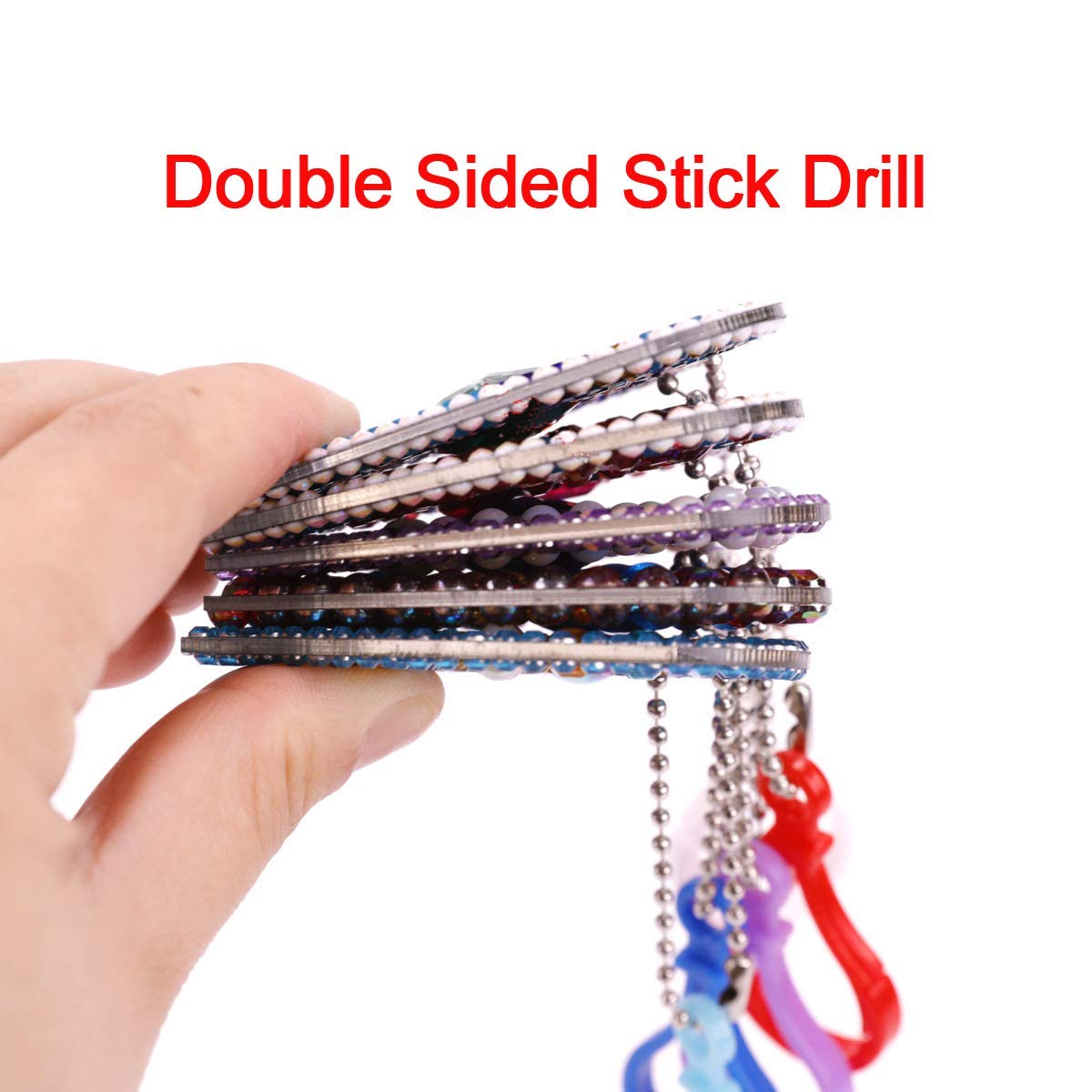 DIY Key Chains Diamond Painting by Numbers Kits, Full Drill Rhinestone Mosaic Making Christmas Decorative for Art Craft Key Ring Phone Charm Bag Decor (5 Pack) (Artistic Elephant) umbresen