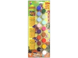 Delta Creative Paint Pots Set with Paint and Brush for Outdoors, (16 Colors) Delta Creative