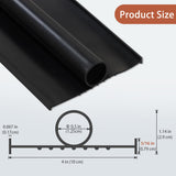 Gaahing Garage Door Bottom Seal Strip, 9.8ft Replacement Weather Stripping, Impact Buffer Sealing Weatherstrip, Fits 5/16" T-End Double Track Gaahing
