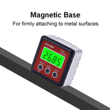 RISEPRO Digital Level Box Angle Gauge Protractor Inclinometer Bevel Box with Magnet Base & Large LCD Backlight, Calculating for Carpentry, Building, Masonry, Automobile RISEPRO