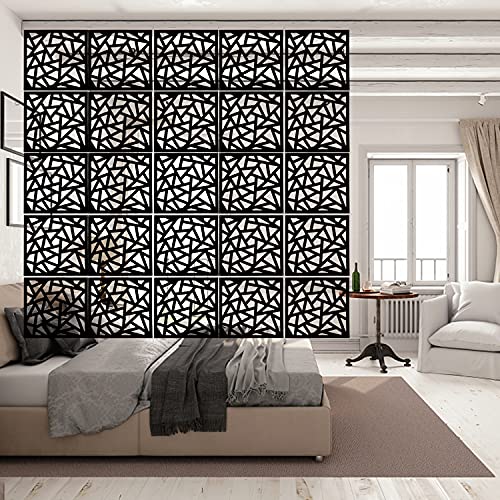 Kernorv Hanging Room Divider Made of Environmentally PVC, 12 PCS Partitions Panel Screen for Decorating Bedroom, Dining, Study and Sitting-Room, Hotel, Bar and Restaurant KERNORV