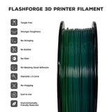 FLASHFORGE PLA Filament 1.75mm, 3D Printer Filament 1kg (2.2lbs) Spool, Dimensional Accuracy +/- 0.02mm, 3D Printing Filament Easy to Use and Fits for Most FDM 3D Printers (Rainbow) FLASHFORGE