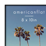 Americanflat Front Loading 8x10 Picture Frames in Black - Set of 6 - Thin Photo Frames with Shatter-Resistant Glass and Pop-In Easel Stand for Horizontal and Vertical Display Americanflat