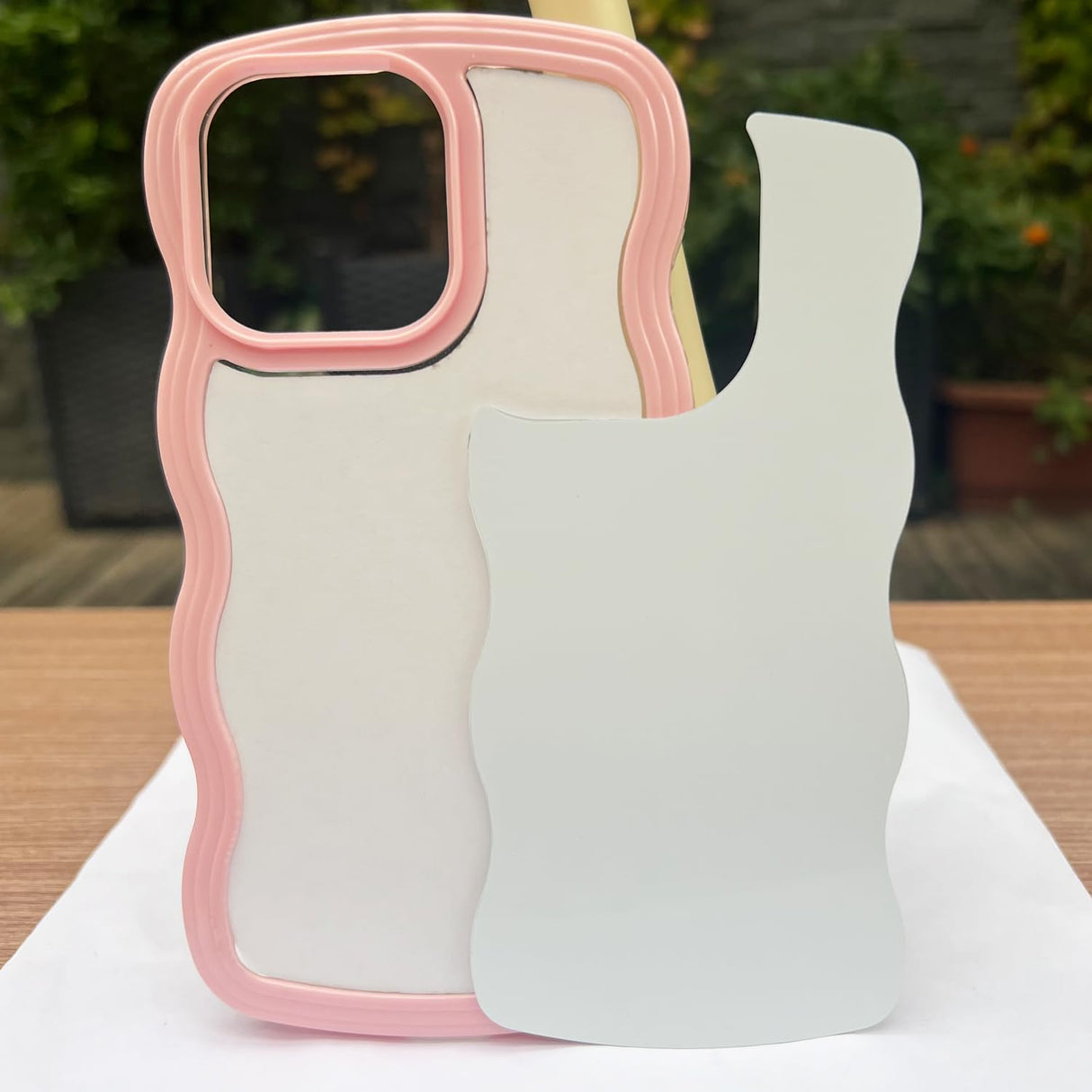 JUSTRY 5PCS Sublimation Blank Phone Case Cover Blank Printable Phone Case Compatible with iPhone 14 Pro Max, 6.7-Inch, DIY Heat Press Rubber Protective Case + Insert Matte Wholesale Pack Pink JUSTRY