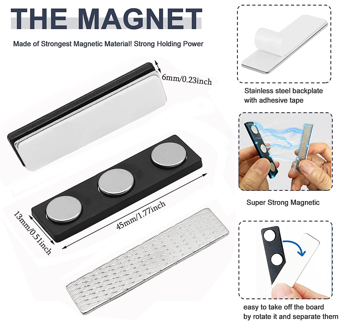 Magnetic Blackout Blind 100% Blackout Curtain DIY Window Blinds Black Out Window Shades for Baby Nursery,Cut to Any Size/Shape (118"x57") (Black) BirdNest