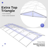 Quictent 20x40 Party Tent Heavy Duty PVC Large Commercial Vinly Canopy Wedding Big Event Shelter, Stripe Blue&White Quictent