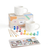 Pott'd Paintables Paint Your Own Mug Kit - DIY Mug Painting Kit for Adults. Ceramic Painting Kit for Adults Includes Mugs, Paints, Brushes and Painting Inspiration Guide Pott'd