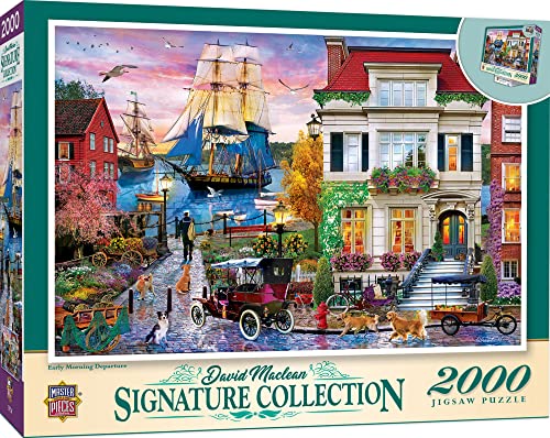 MasterPieces 2000 Piece Jigsaw Puzzle for Adults, Family, Or Kids - Early Morning Departure - 39"x27" - WoodArtSupply