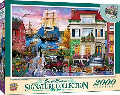 MasterPieces 2000 Piece Jigsaw Puzzle for Adults, Family, Or Kids - Early Morning Departure - 39"x27" Masterpieces
