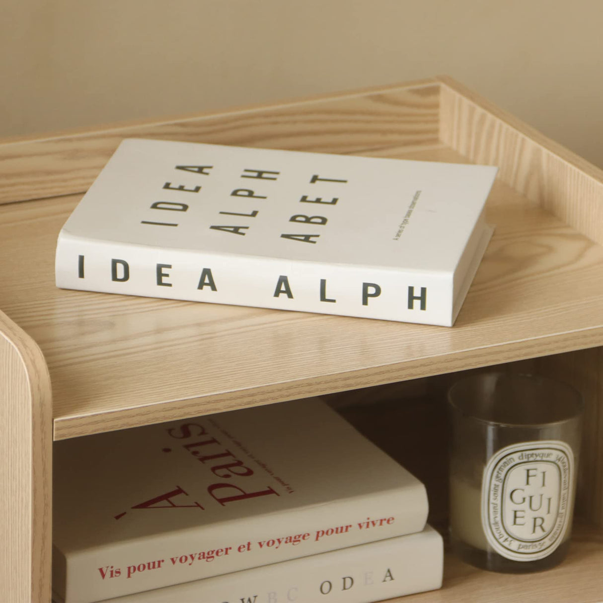 MaxSmeo Nightstand, Mid Century Modern Side Table Bedroom with Storage, Small End Bedside Table with Solid Wood Legs for Living Room, Office Small Spaces (Natural) MaxSmeo