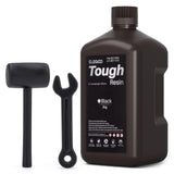 ELEGOO Tough Resin for 3D Printing, 3D Printer Resin with High Toughness, High Elasticity, Stable Performance, 405nm UV-Curing 3D Resin for LCD/DLP/MSLA 3D Printer, Black 2000g ELEGOO