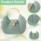 ACRNIGHEET Macrame Bags for Women Macrame Purses and Handbags Macrame Kit for Beginners DIY Macrame Purse Kit with D Shaped Handle Hobbies Project for Starter Boho Gift for Friends ACRNIGHEET