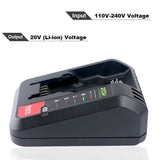 Lasica 20V Max Charger Compatible with Black & Decker 20V Battery and Compatible with Porter-Cable 20V Battery LBXR20 LBXR2020 PCC681L PCC685L PCC692L BDCAC202B 20-Volt Power Tool Battery Charger Lasica