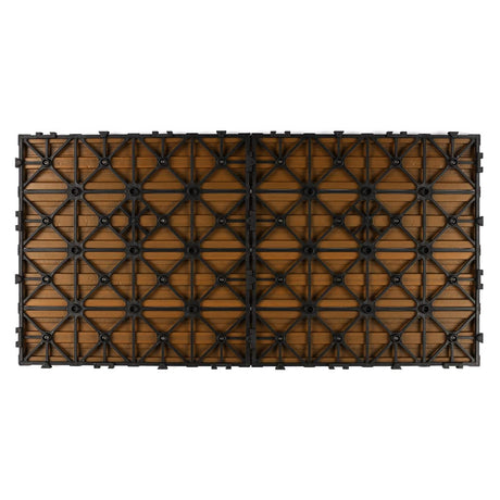 UltraShield Naturale 2 ft. x 1 ft. Quick Deck Outdoor Composite Deck Tile in Peruvian Teak (20 sq. ft. Per Box) NewTechWood