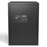 Grimtron Gun Safe for Handgun - (2.03 cu. ft.) Include 【Gun Organizer & Gun Rack】 Silent Mode, Backlit Keypad, and LED Light Safe Box Anti-Rust, Anti-Theft, Anti-Pry Grimtron