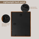 Golden State Art 11x14 Picture Frames - Walnut Solid Wood with Glass, Rounded Corner 11 x 14 Picture Frame Matted to 8x10 Photos - Wall Decor Display Golden State Art