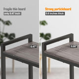 Livofloral Narrow Console Table, Small Entryway Table, Sofa Table with 2 Support Bar, Industrial Couch Table, Thin Side Table, Display Table for Living Room, Hallway, Bedroom, Foyer, Grey Livofloral