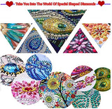 pigpigboss 2 Pieces Morning Glory Bookmark Diamond Painting Kit, Painting Flower Bookmark Diamond Art Dots for Reading Enthusiasts Adult Beginner Graduation Book Decor pigpigboss