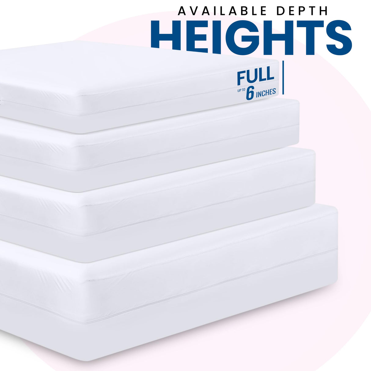 Utopia Bedding Premium Waterproof Zippered Mattress Encasement (Fits 6 Inches Mattress, Full), Bed Bug and Dust Mite Proof Mattress Protector, 6-Sided Mattress Cover for Bed Utopia Bedding