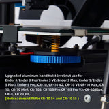 4PCS Ender 3 v2 Upgrades Bed Leveling Nuts and Ender 3 Bed Springs, 3D Printer Leveling kit Compatible for Creality Ender 3/Ender 3 S1/Ender 3 Pro/Ender 3 V2, Ender 5/5 Plus/Pro, CR-10/CR10S Makerzone