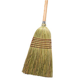 Tidy Tools Corn Broom with Wood Handle Heavy Duty Indoor Outdoor Broom (1 1/4 Inch Handle) Tidy Tools