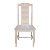 International Concepts Seaside, Set of 2 Chair, Unfinished IC International Concepts
