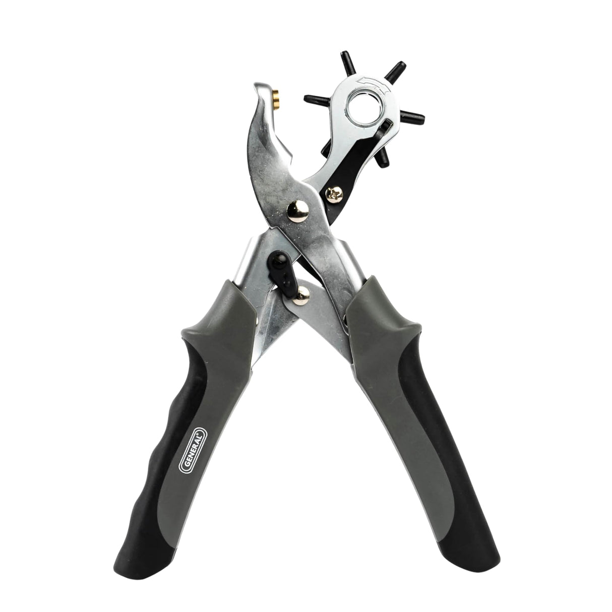 General Tools Revolving Punch Pliers 73 - 6 Multi-Hole Sizes For Leather, Rubber, & Plastic - Hobbies & Crafts General Tools