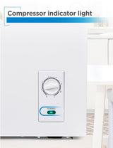 BLACK+DECKER 2.0 Cu. Ft. Compact Chest Freezer, Deep Freezer Holds Up To 70 Lbs. of Frozen Food, Removable Storage Basket, Manual Defrost, White BLACK+DECKER