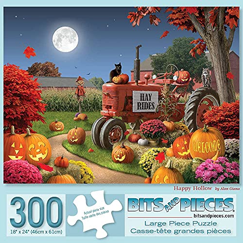 Bits and Pieces Jigsaw Puzzles for Adults 300 Pieces - Happy Halloween Bits and Pieces