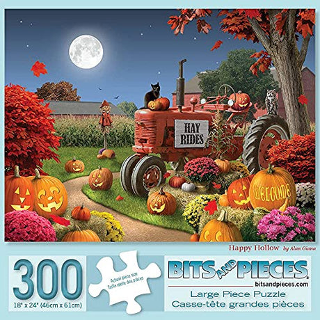 Bits and Pieces Jigsaw Puzzles for Adults 300 Pieces - Happy Halloween Bits and Pieces
