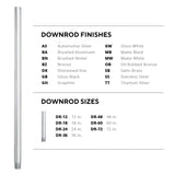 36in Ceiling Fan Extension Downrod in Matte Black WAC Lighting