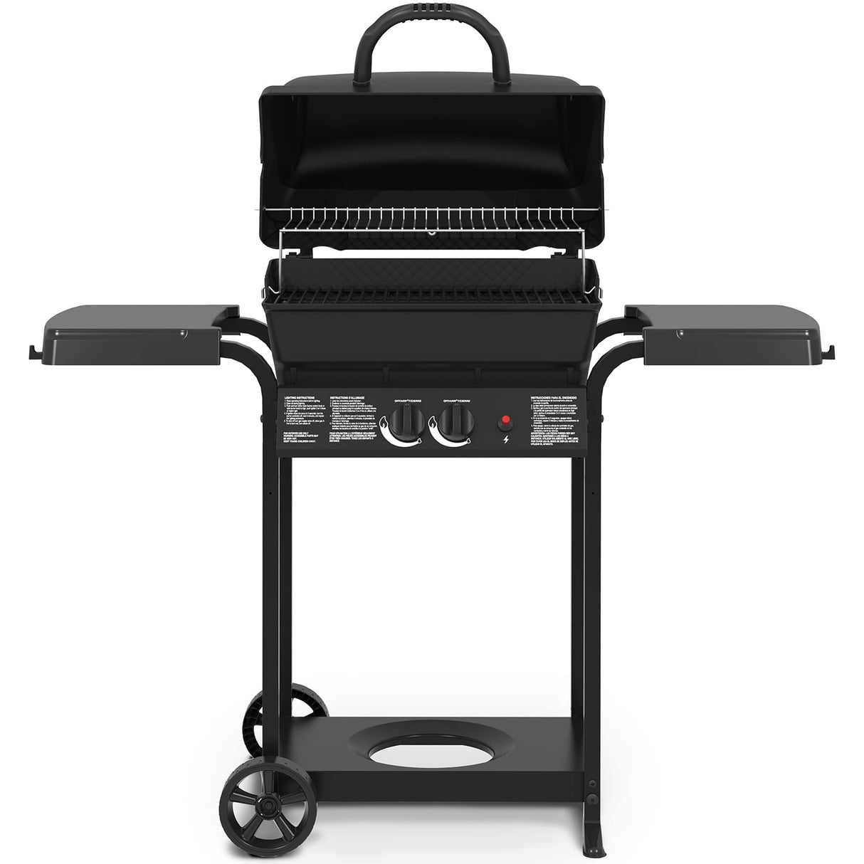 Broil-Mate, 24025BMT, Cast 2-Burner, Liquid Propane Gas Grill, Black Broil-Mate