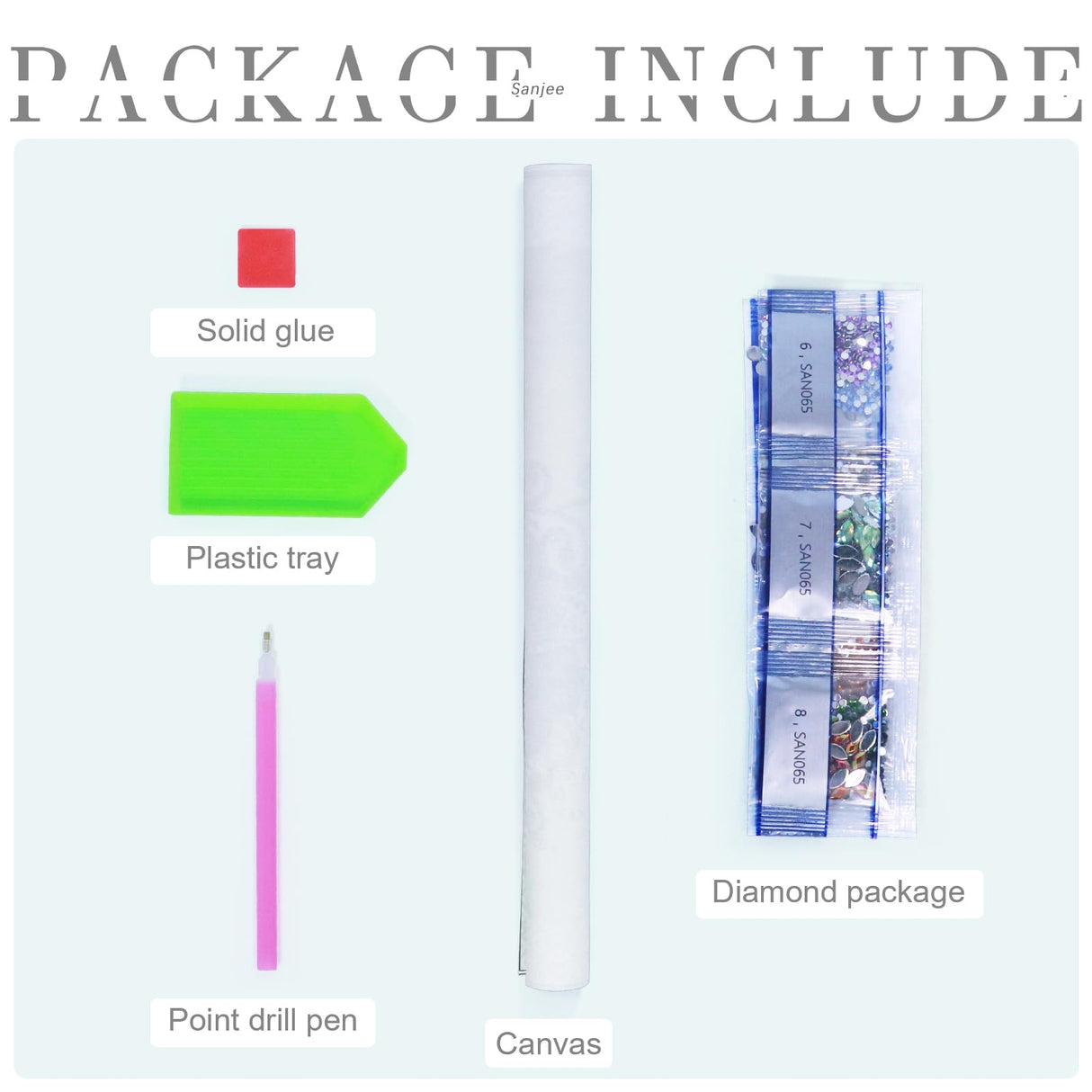 Sanjee 5D Special Shape Diamond Art Kits for Beginners, Peacock Diamond Painting Kits for Adults, Crystal Rhinestones Diamond Painting for Home Wall Decoration Gift, 12×12inch Sanjee