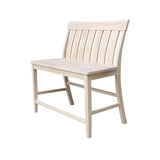 IC International Concepts International Concepts Ava Tall, Unfinished Bench IC International Concepts