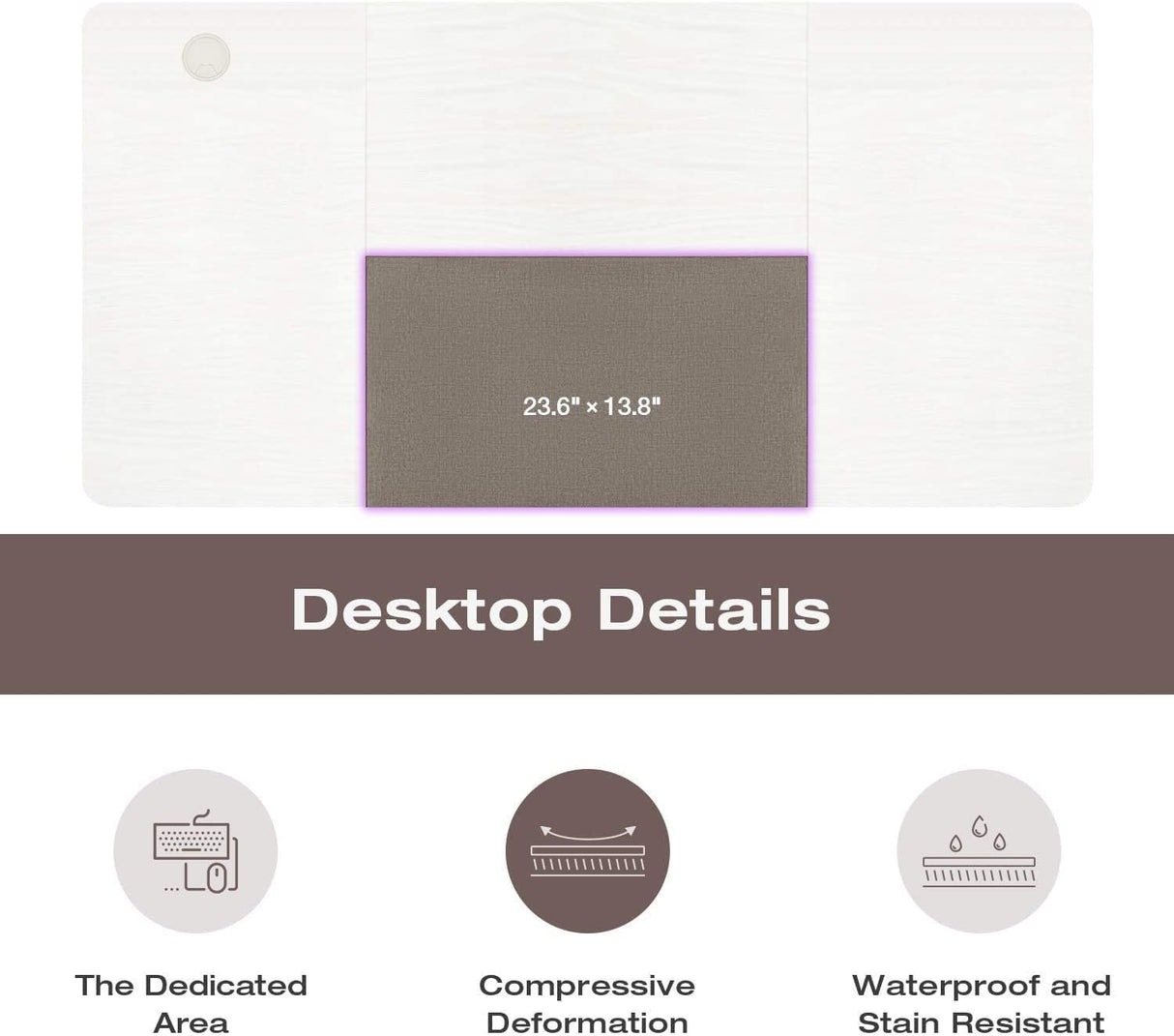 Homall Height Adjustable Electric Standing Desk, 55 x 28 Inches Stand Up Desk, Sit Stand Home Office Desk Computer Workstation with T-Shaped Metal Bracket (White) Homall