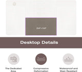 Homall Height Adjustable Electric Standing Desk, 55 x 28 Inches Stand Up Desk, Sit Stand Home Office Desk Computer Workstation with T-Shaped Metal Bracket (White) Homall