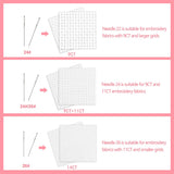 Zhenqing 30-Pack Gold-Tipped Large Eye Embroidery Needles with Round Heads - 10 Each of Sizes 22, 24, 26 for Cross Stitch, Sewing, Quilting & Crafting（67503） Zhenqing