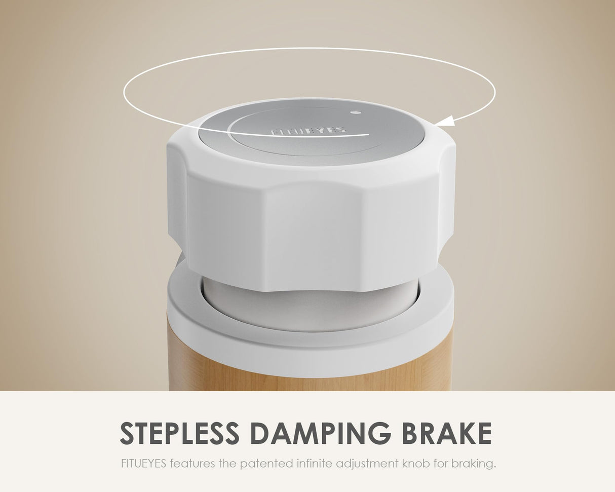 FITUEYES Design Rolling TV Stand for 24-48 inch TVs, Landscape to Portrait Rotating Mobile TV Stand on Wheels and Brake-knob, Portable TV Cart for Living Room Dormitory Outdoor, Master Series FITUEYES