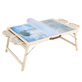 VEVOR 1500 Piece Puzzle Table with Folding Legs, 4 Drawers and Cover, 34x25 in Portable Wooden Board, Jigsaw Puzzle Accessories for Adults, Organizer & Storage System, Birthday Gift for Mom VEVOR
