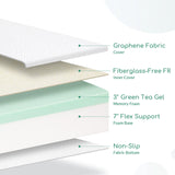 Airdown Twin Mattress, 10 Inch Memory Foam Mattress in a Box, Medium Firm Green Tea Twin Size Mattress for Cool Sleep & Pressure Relief, CertiPUR-US Certified, Made in USA (Air-10EGO-T) Airdown